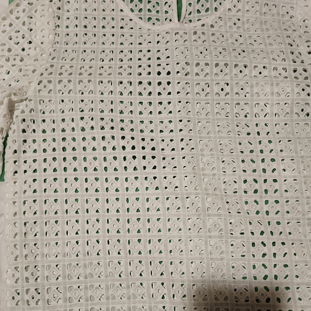 Joe's Jeans White Eyelet Blouse